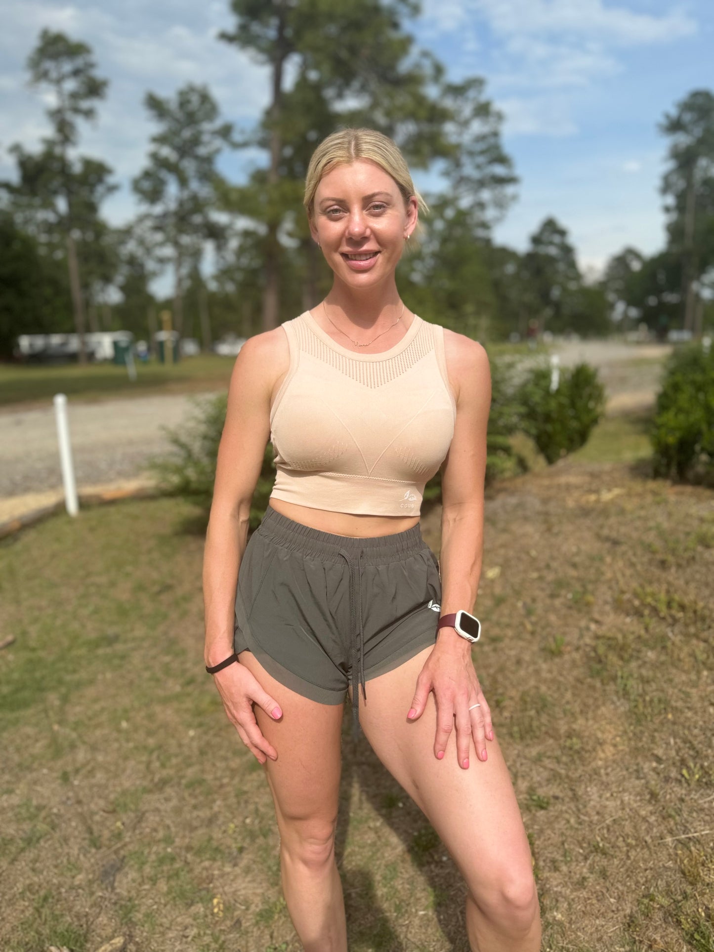 Call Me Nude Sports Bra