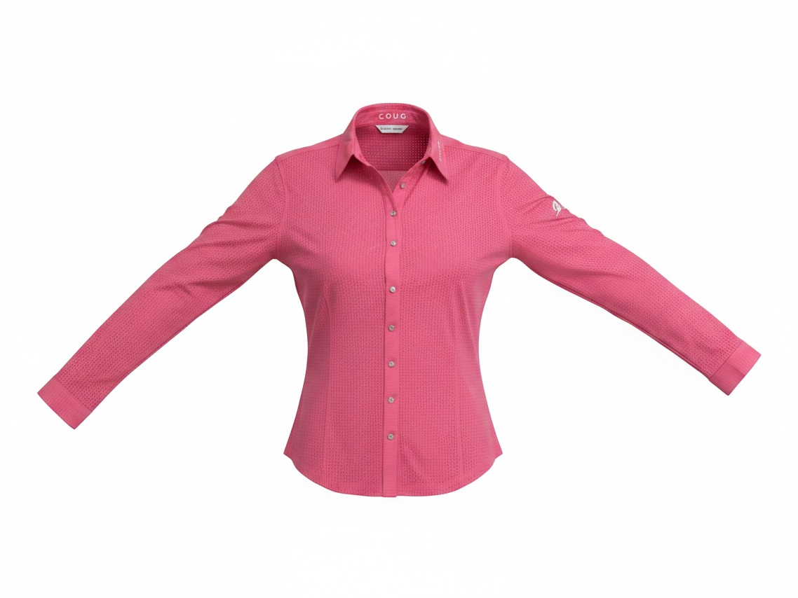Poppin’ Pink Perforated Western Show Shirts