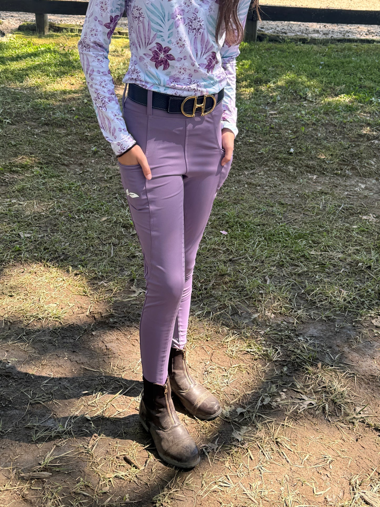 I Lilac It Deep Pocket Riding Tights/Breeches