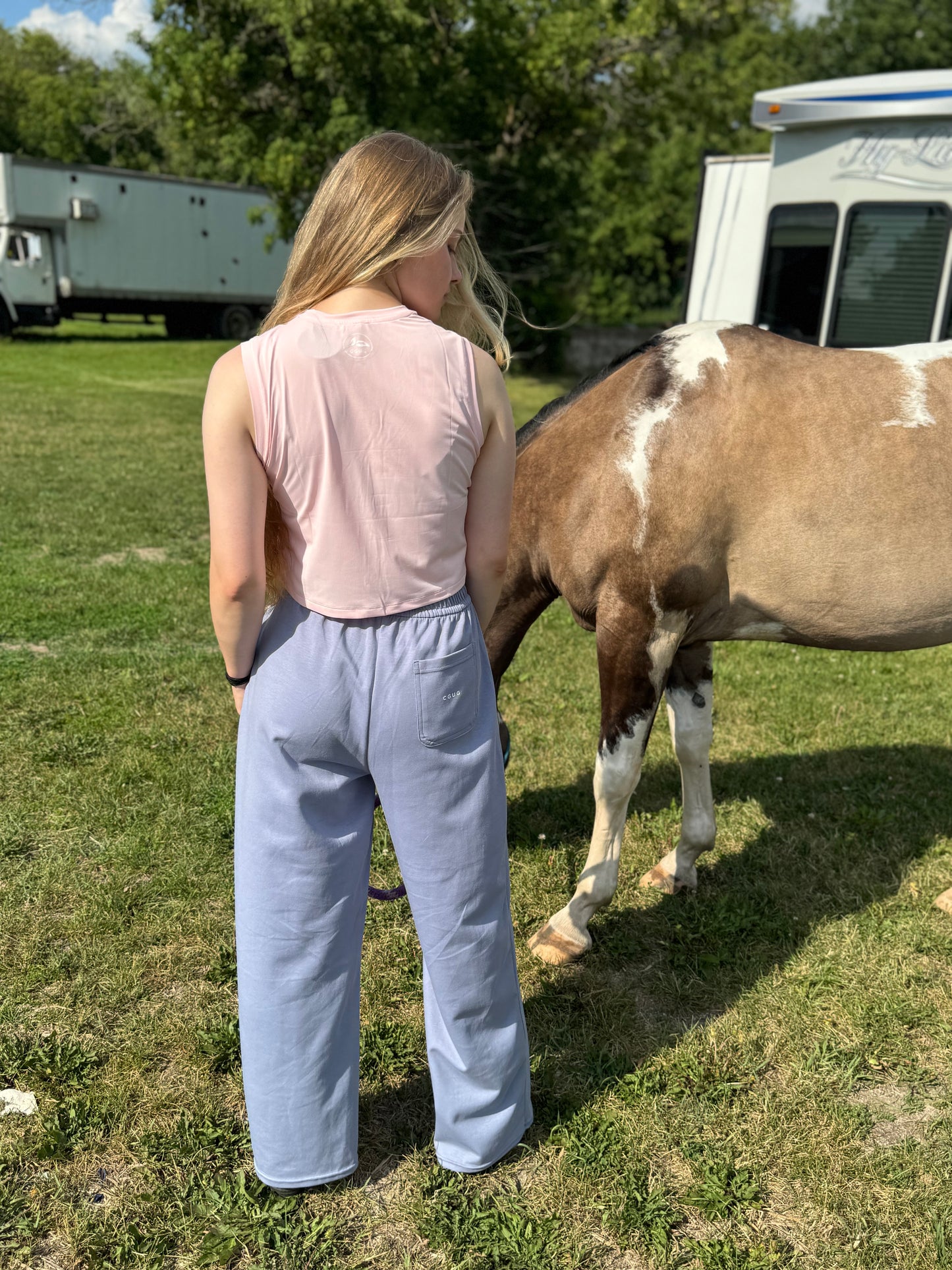 Blue Sky Stable Wide-Leg Jogger