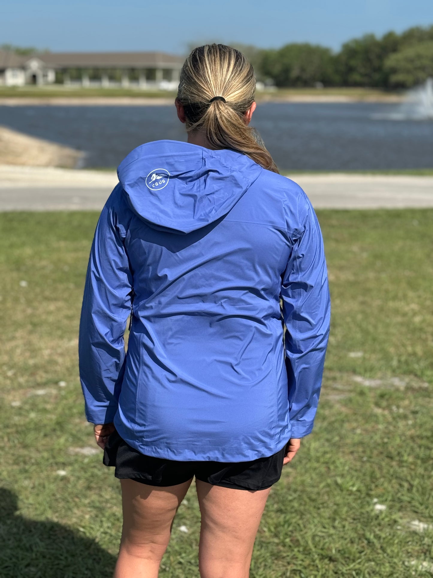 Corn Flower Blue Rain Jacket