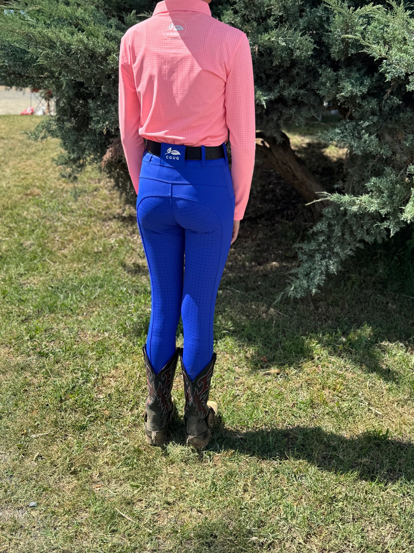 Royal Blue Deep Pocket Riding Tights/Breeches