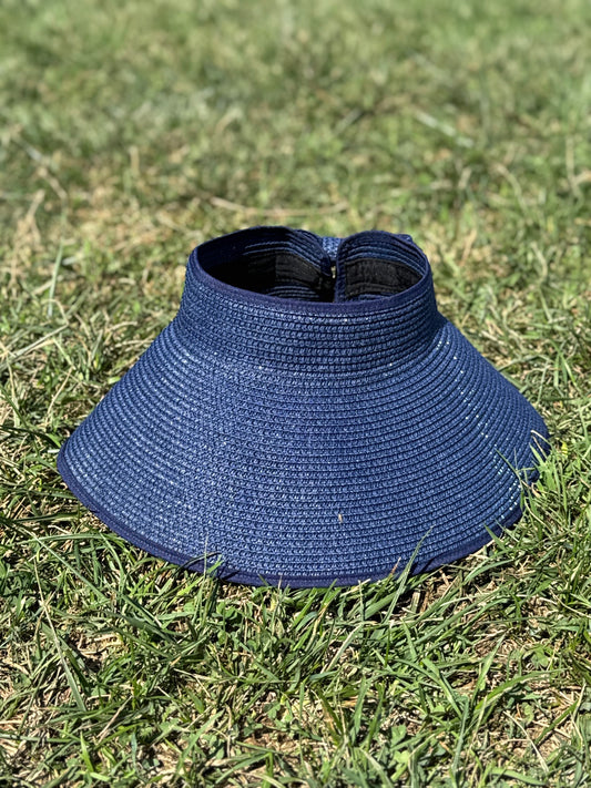 Indigo Elegance Race Day Visor