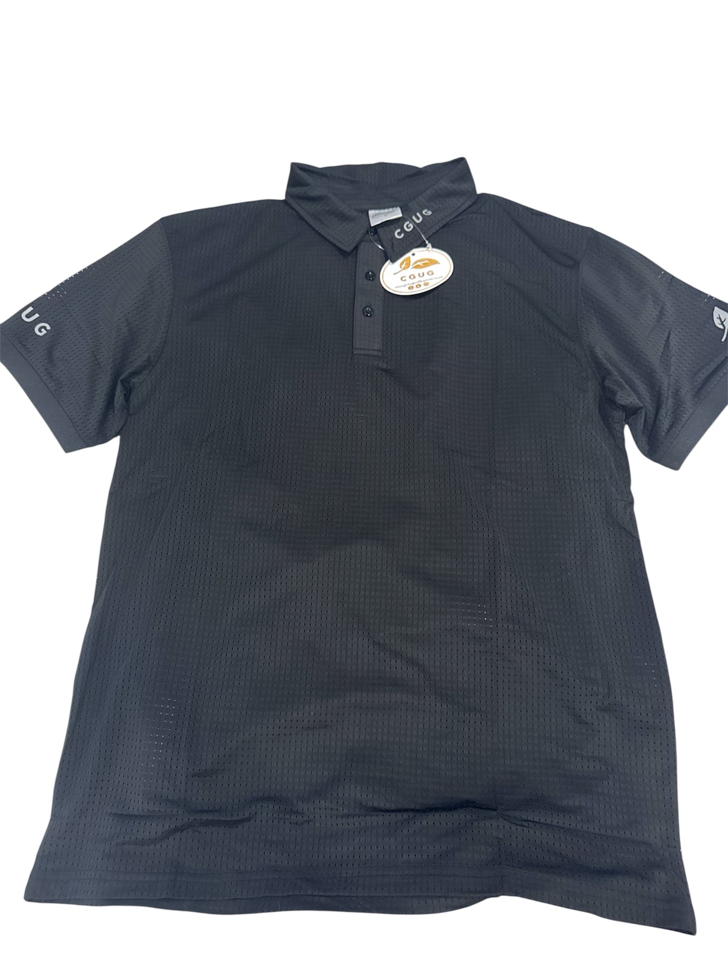 Classic Black Men’s Perforated Polo