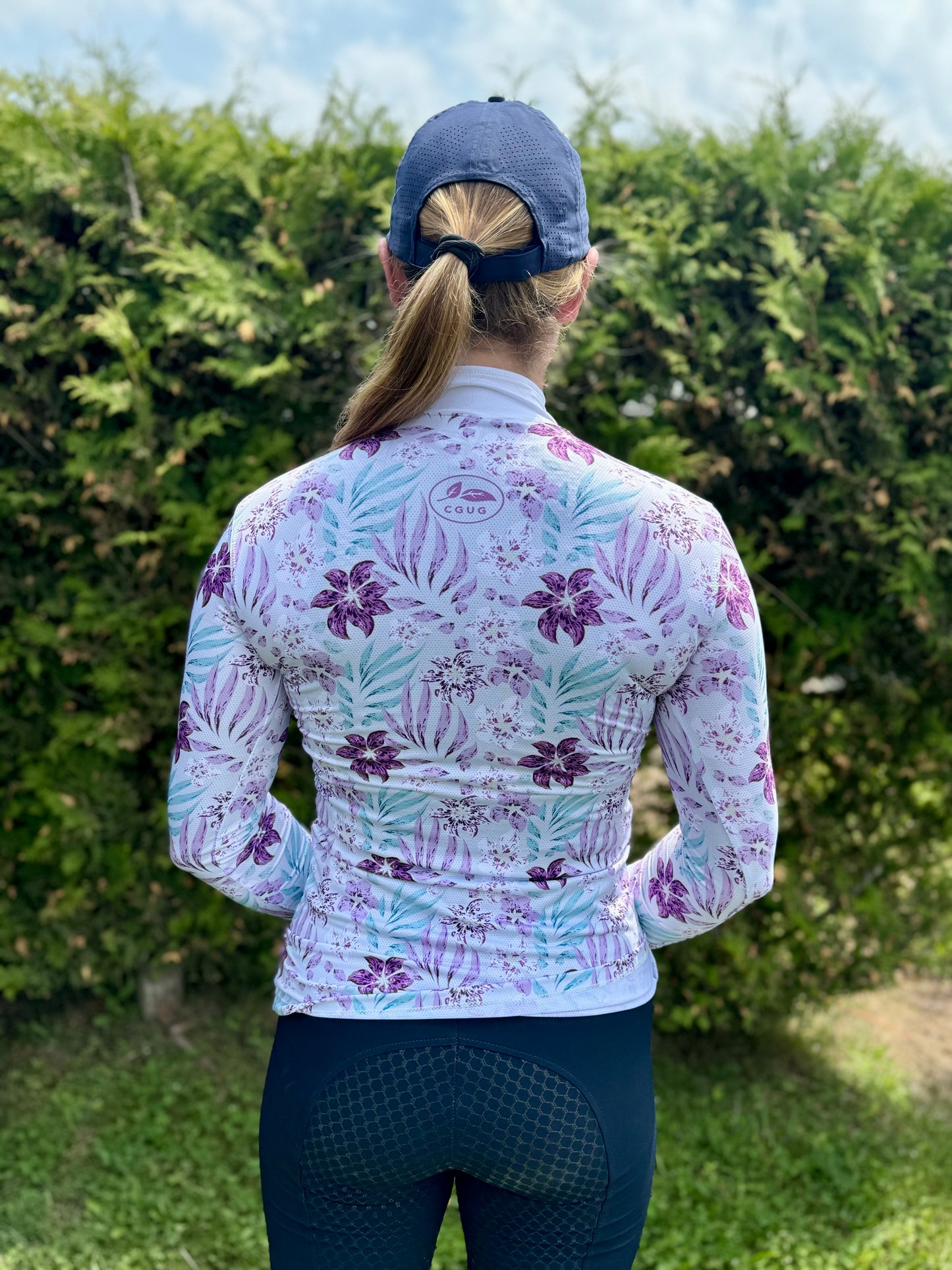 Sweet Violet Micro-Perforated 1/4 Zip