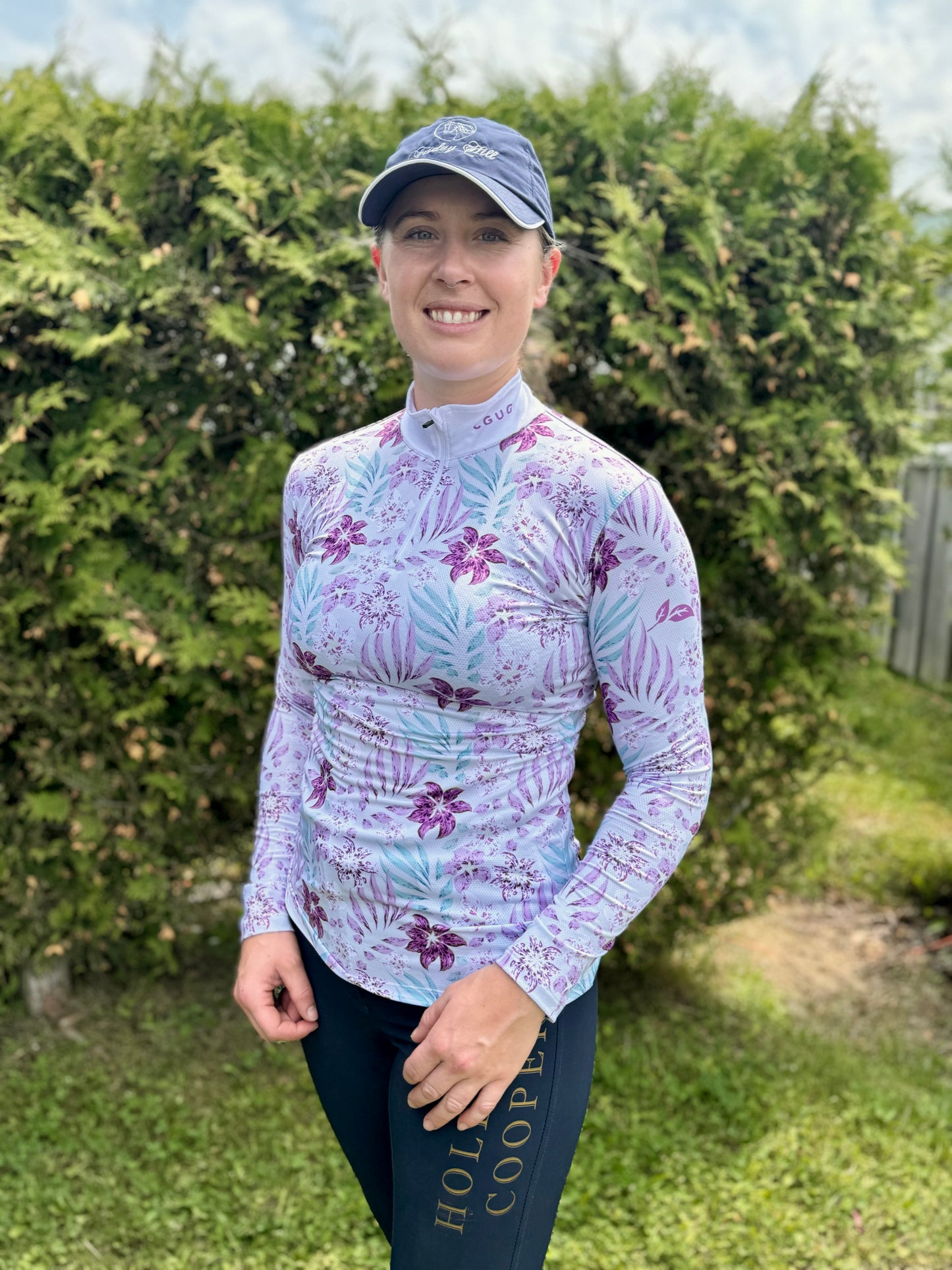 Sweet Violet Micro-Perforated 1/4 Zip