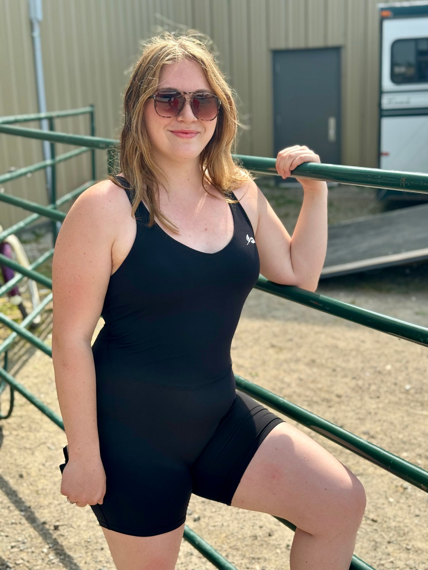 Classic Black Everyday Romper
