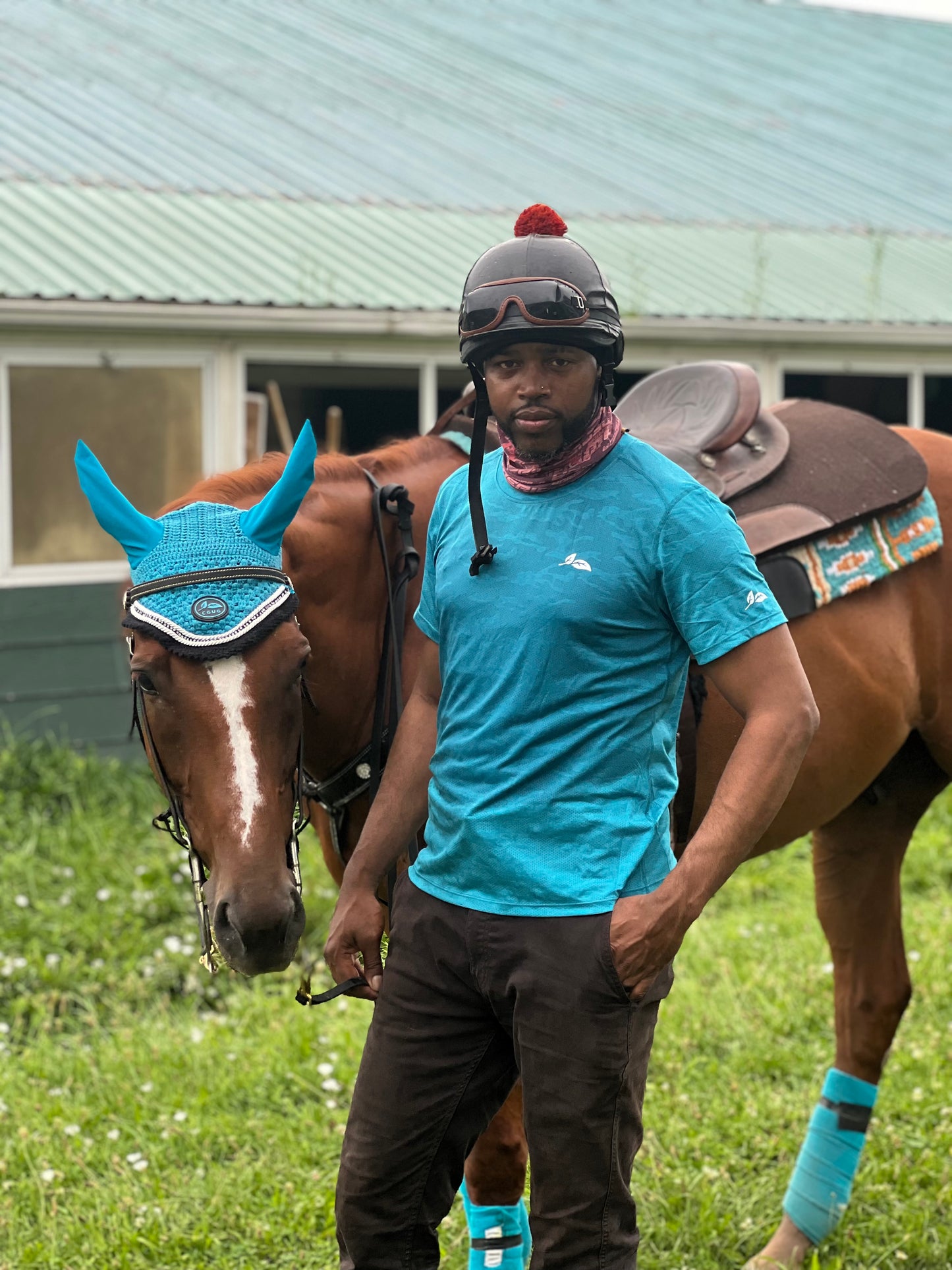 Men’s Turquoise Perf Tee