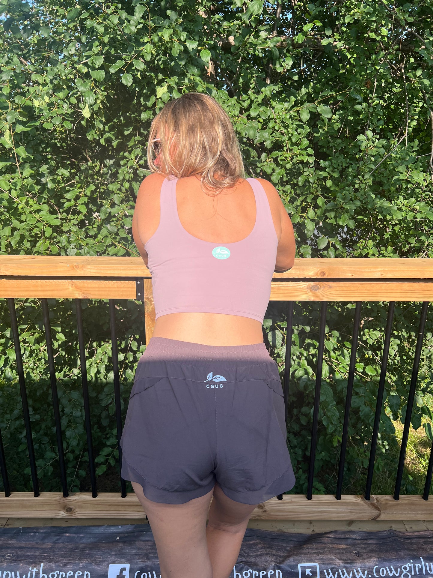 Dusty Rose 2-in-1 Crop