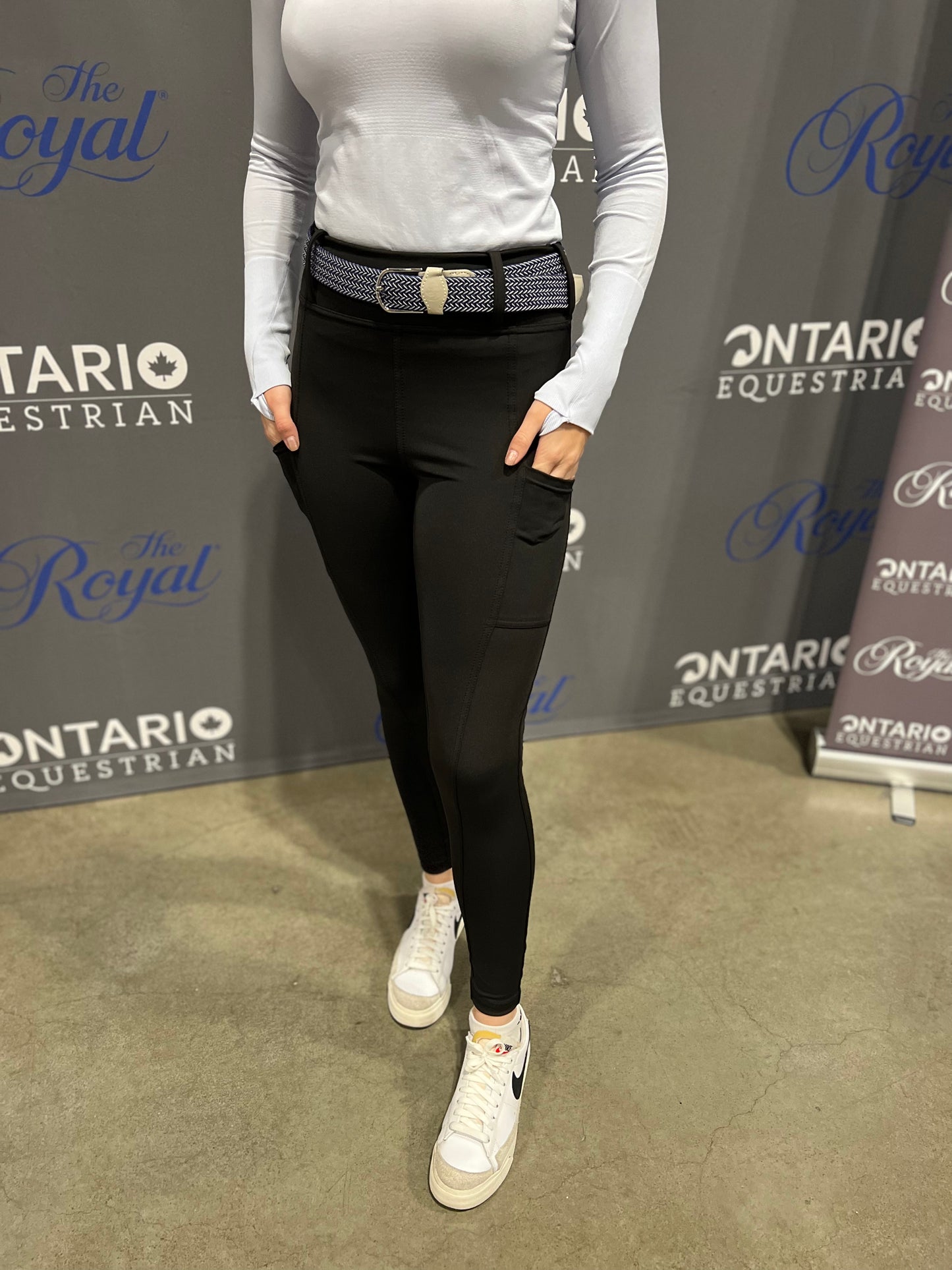 Black Deep Pocket Riding Tights/Breeches
