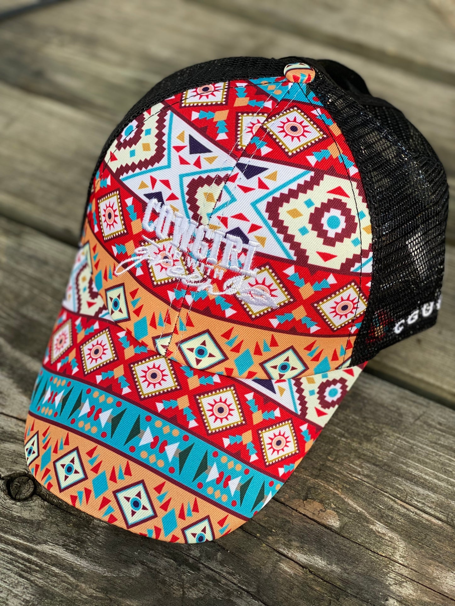 Dream Catcher Crisscross Ponytail Ball Cap
