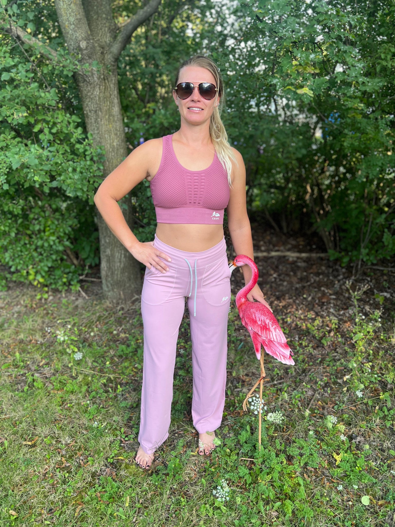 Barbie Pink Get Loose Flare