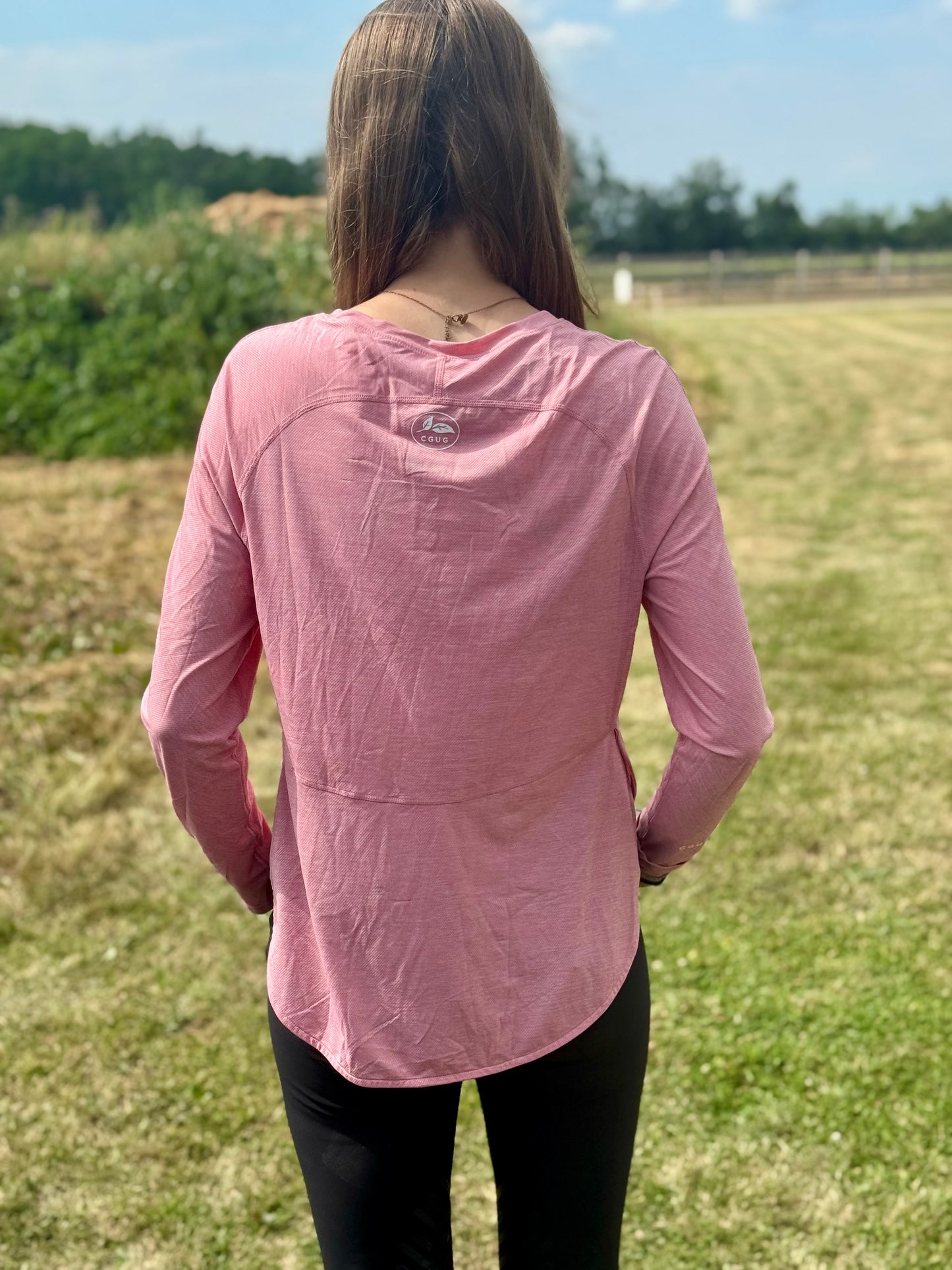 Pink Blush Cascade Long Sleeve