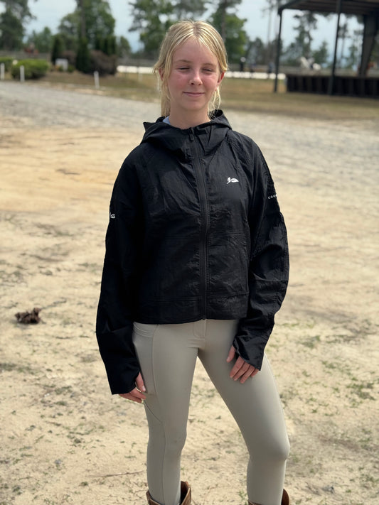 Black Liquorice Candy Rain Jacket (Copy)