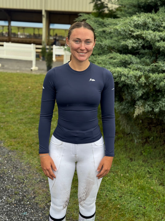 Navy Perfectly Fitted Long Sleeve
