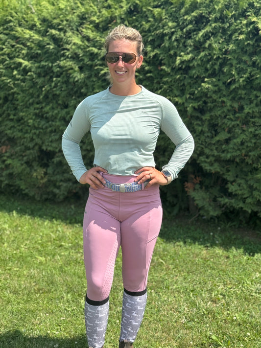 Pink Pony Club Deep Pocket Riding Tights/Breeches