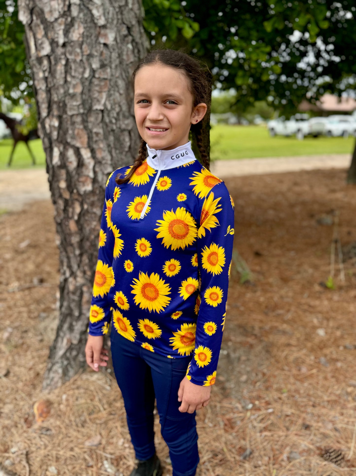 CGUG Kids Sunflower Dreams Micro-Perforated 1/4 Zip