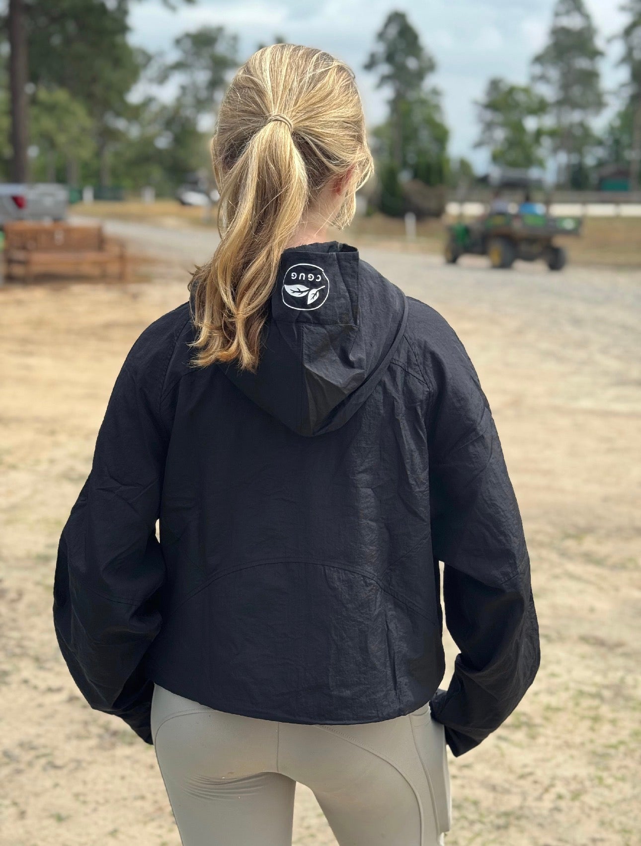 Black Liquorice Candy Rain Jacket