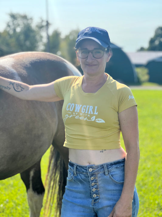 Yellow Cowgirl Crop