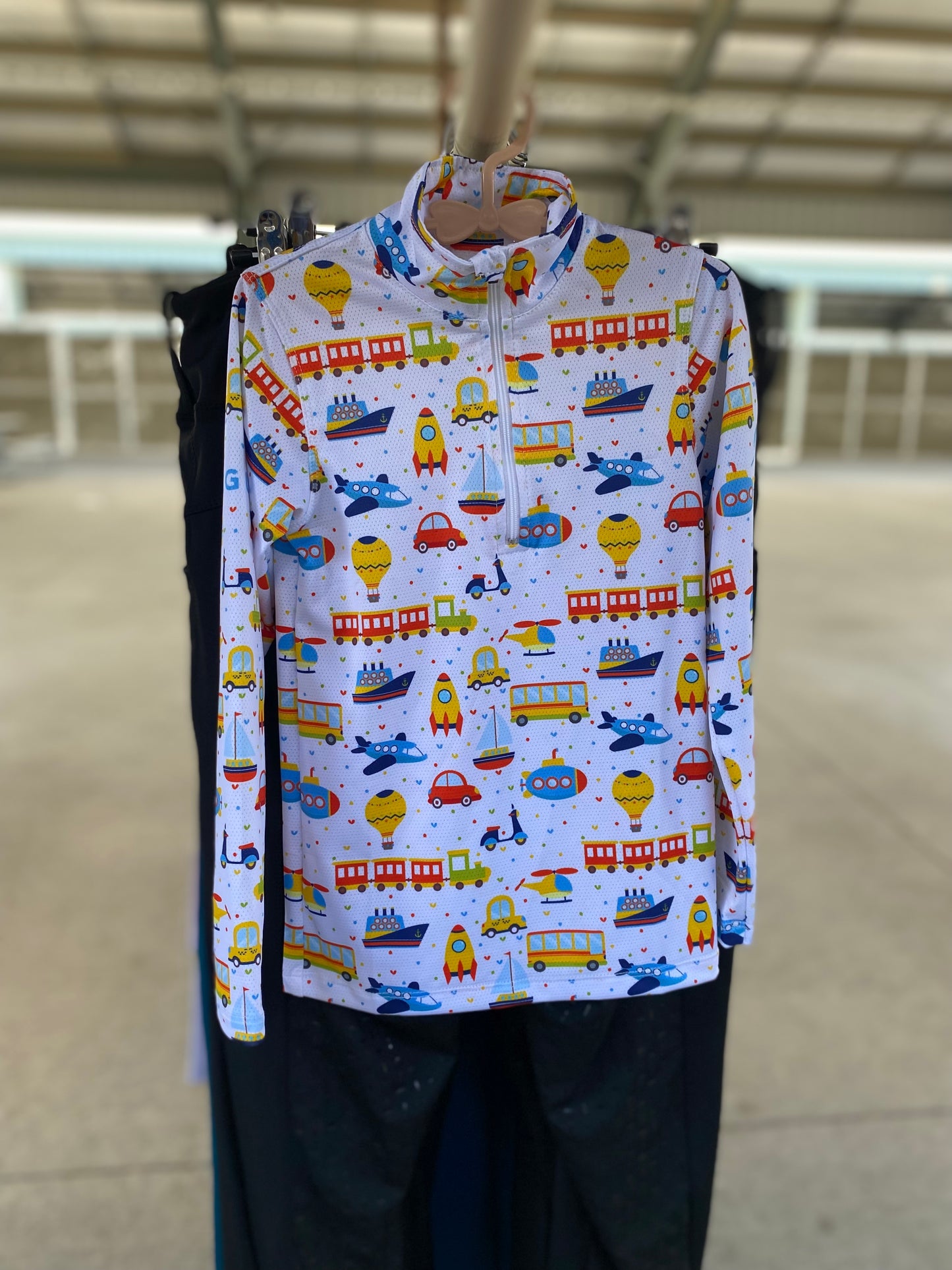 CGUG Kids Vroom Vroom Micro-Perforated 1/4 Zip
