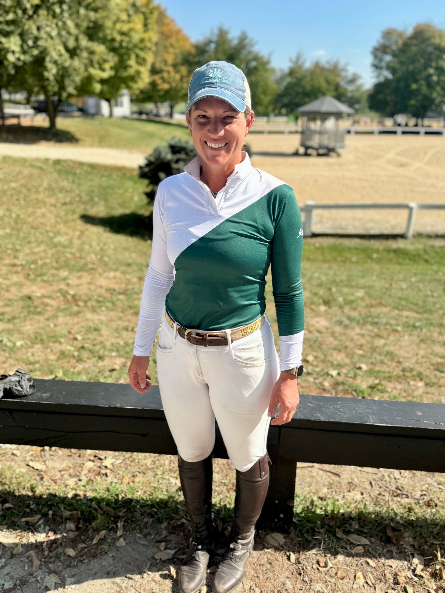 Hunter Green Show n’ Go Micro-Perforated Shirt