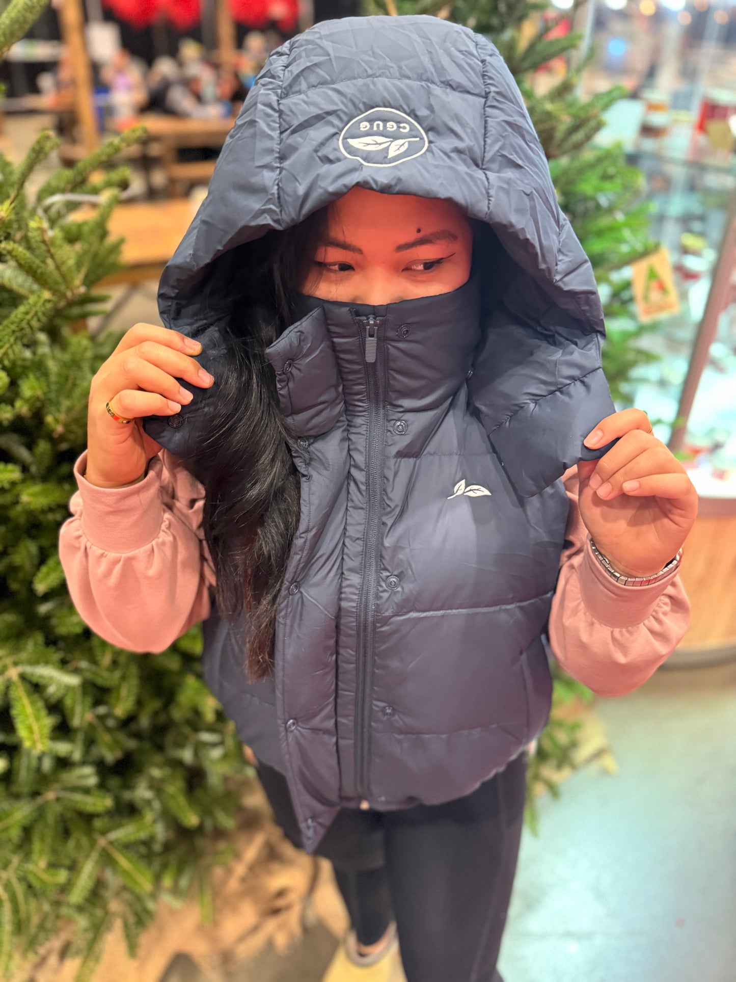 Navy Paddock Puff Down Vest