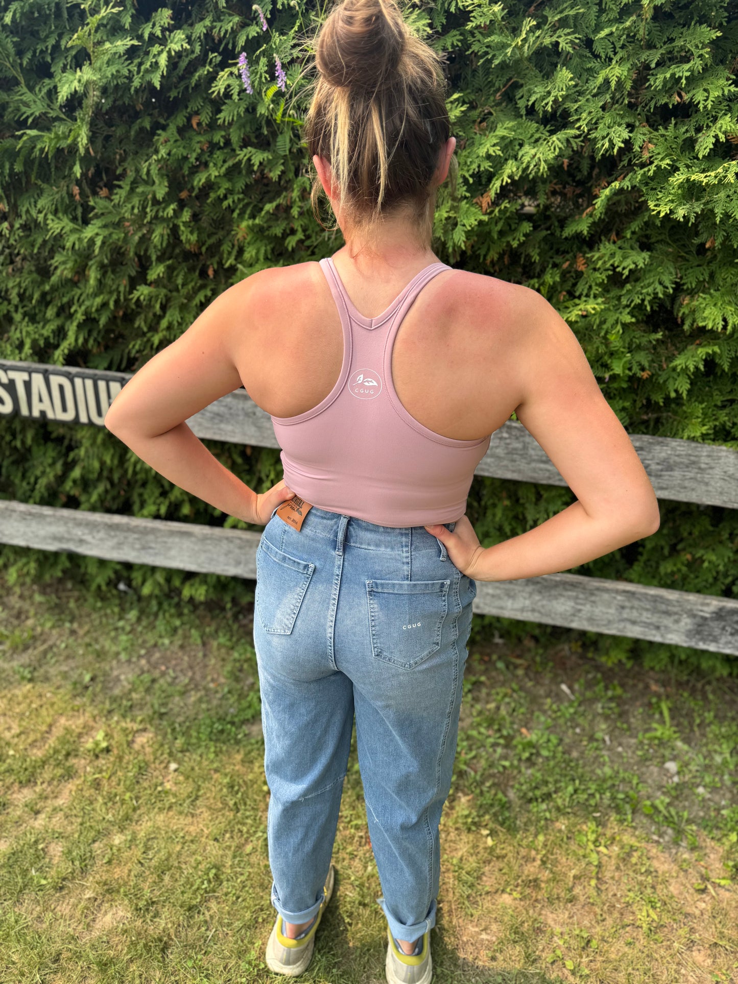 Rose 2-in-1 Cropped Tank