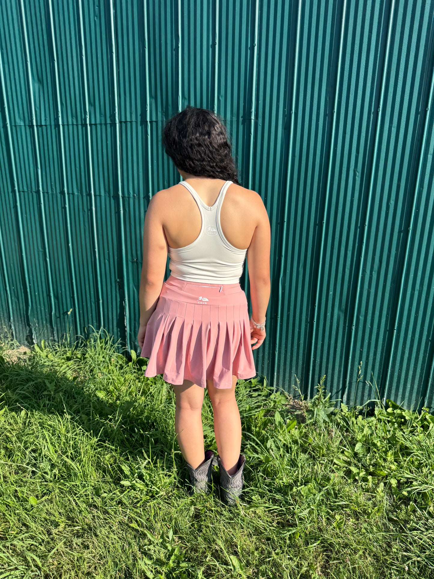 Blush Rippled Skort