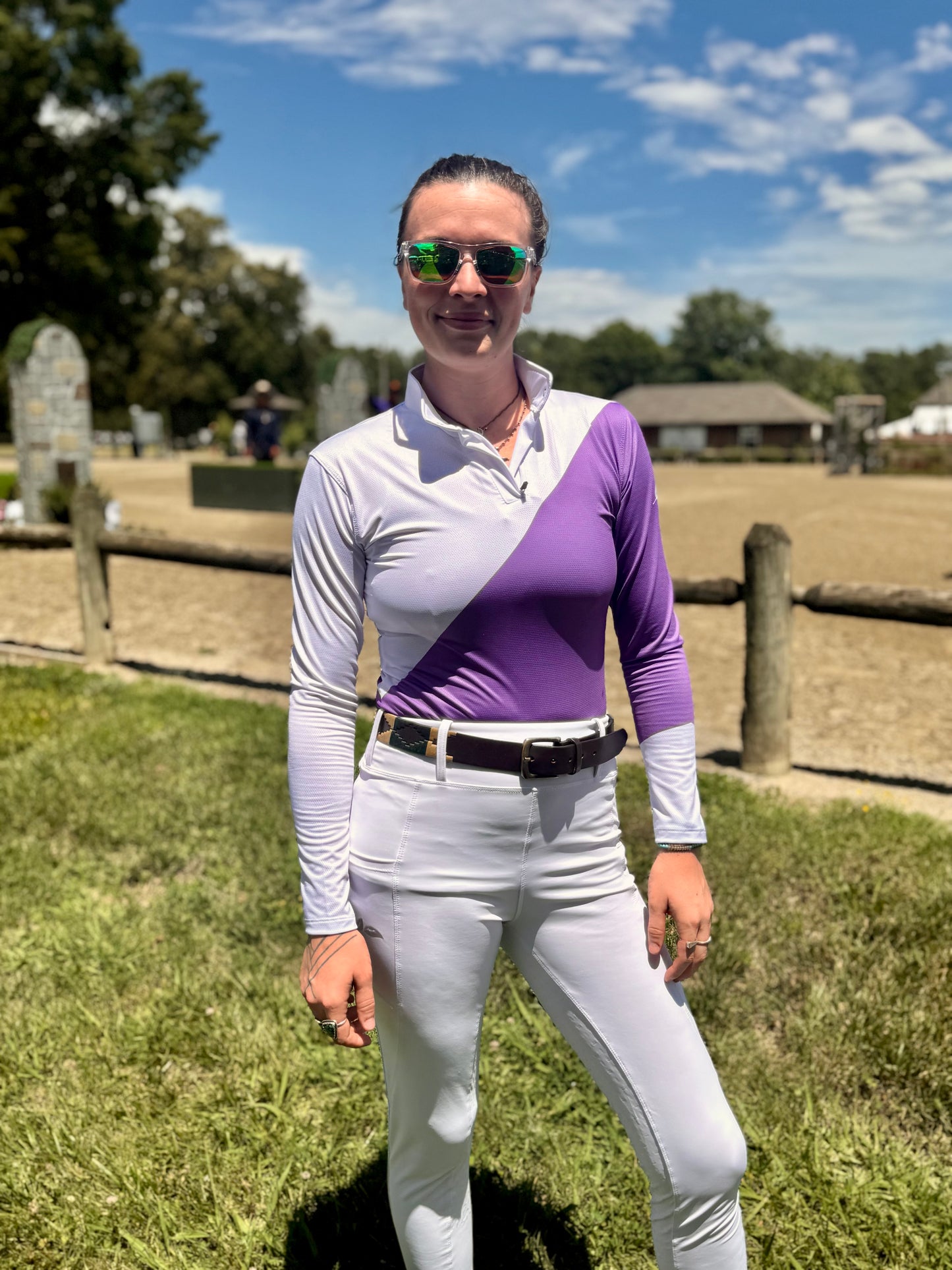 Amherst I-Lilac-It Purple Show n’ Go Micro-Perforated Shirt