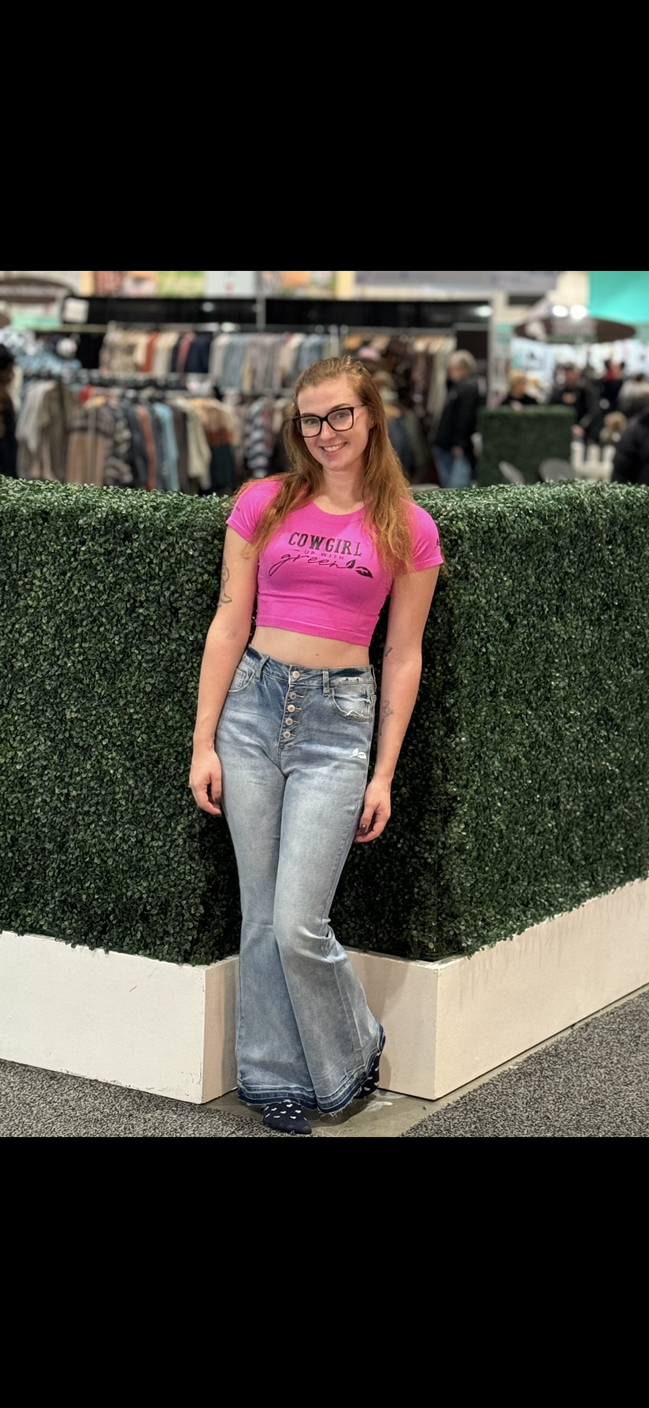 Pink Cowgirl Crop