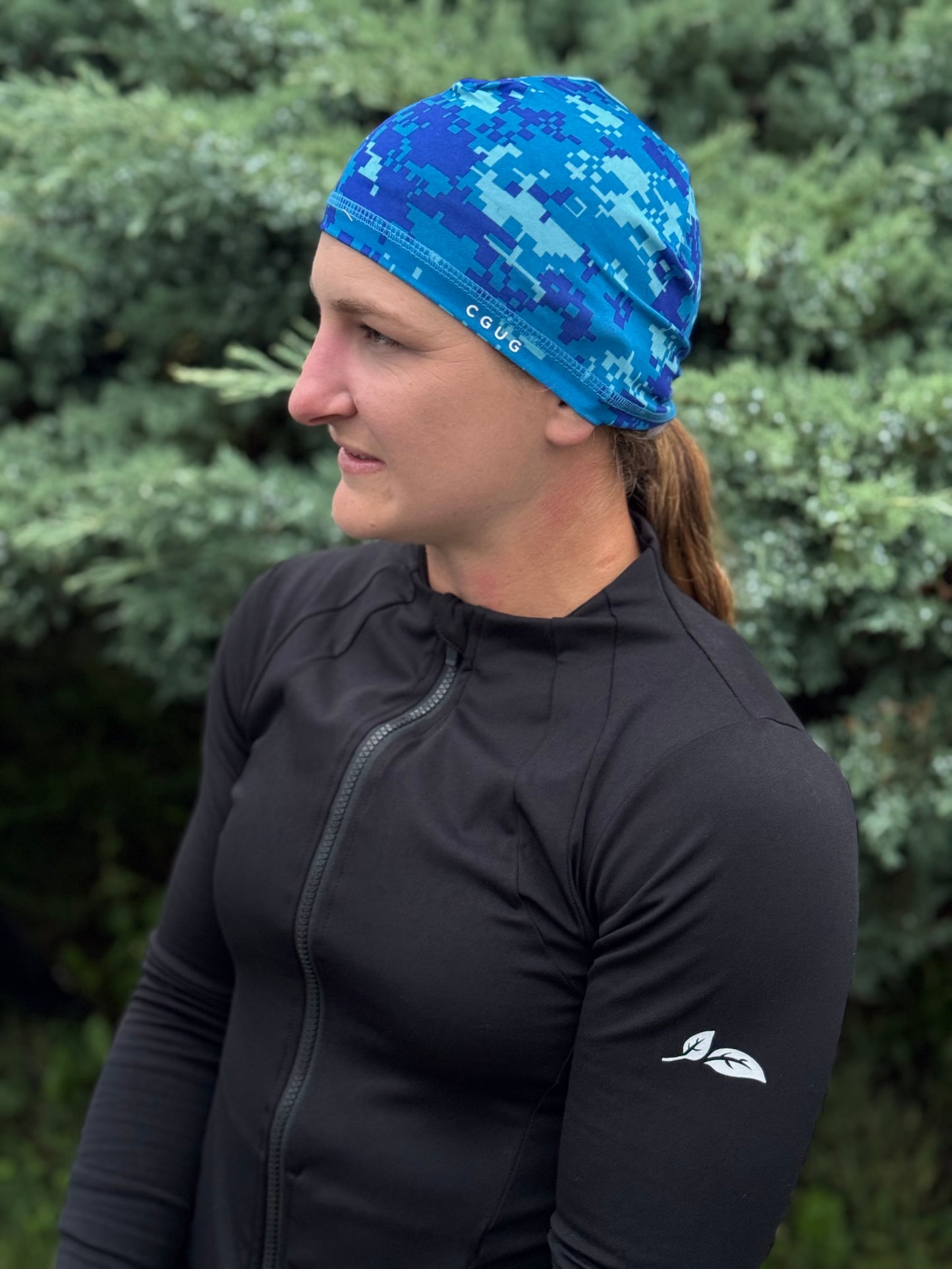 Blue Camo Cooling Helmet Liner