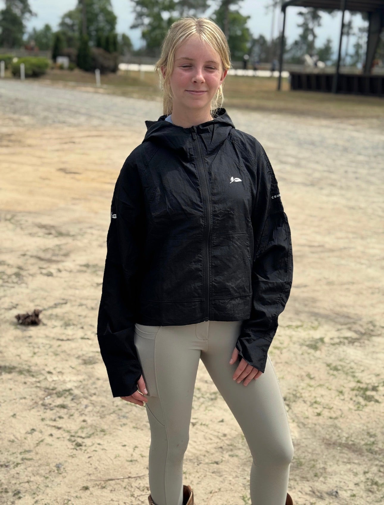 Black Liquorice Candy Rain Jacket