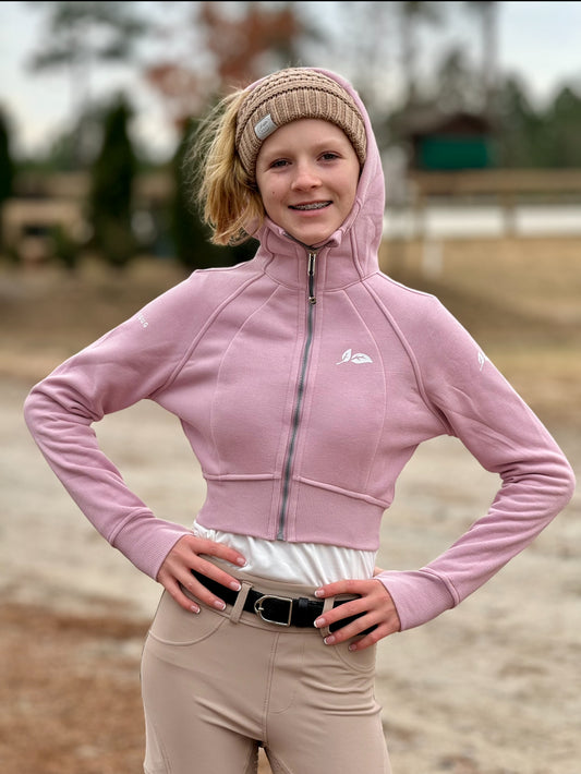 Cotton Candy Cropped Hoodie