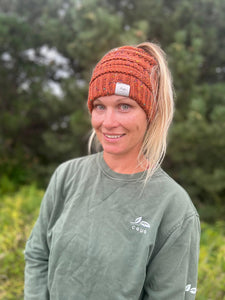 Pumpkin Spice Messy Bun Hat