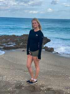 Onyx Black Seamless Long Sleeve Dry Fit