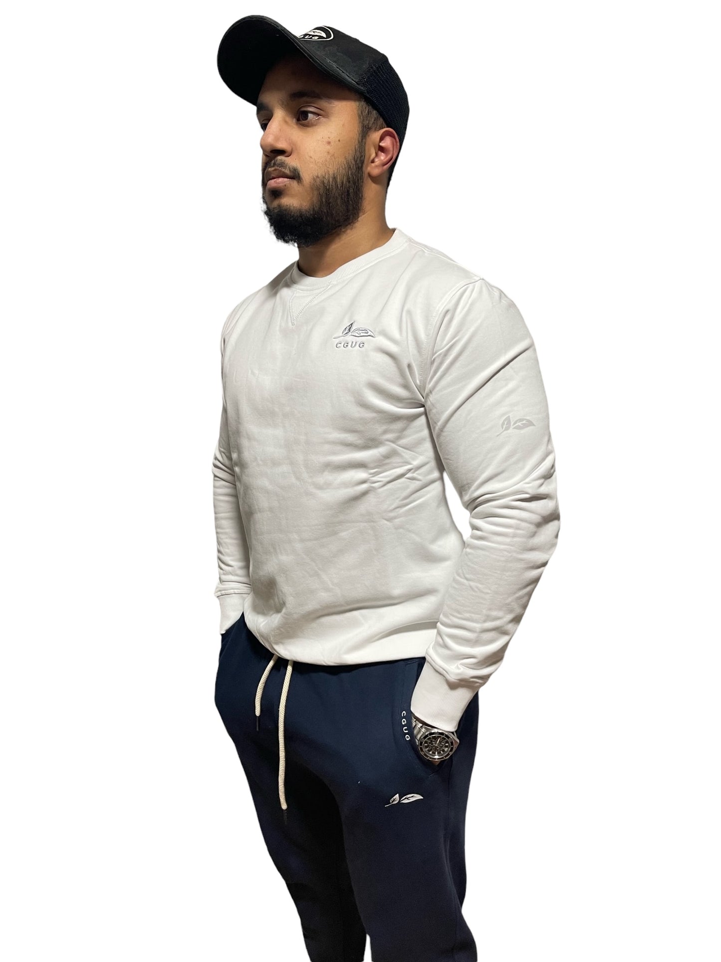 White Out Crewd Style Crew Neck