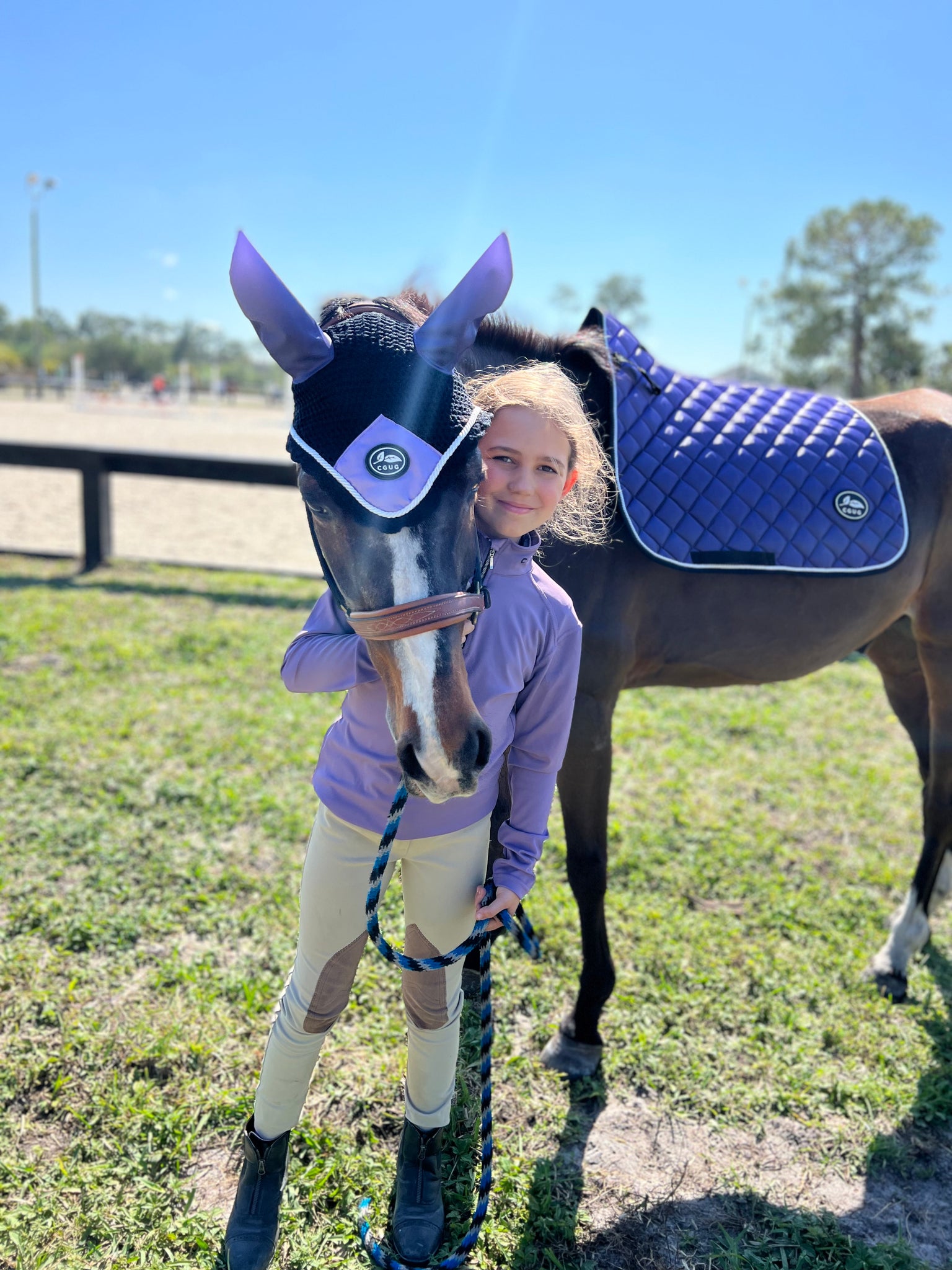 Crystalline Lilac Horse Bonnet