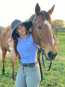 Periwinkle Seamless Air Flow Tee